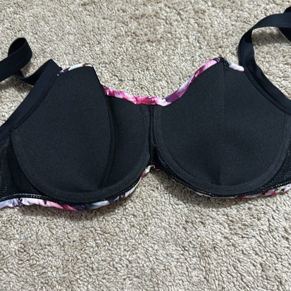 Cyn & Luca Floral Bikini Top Size 16W NWT Underwire Beach Pool - Picture 6 of 6